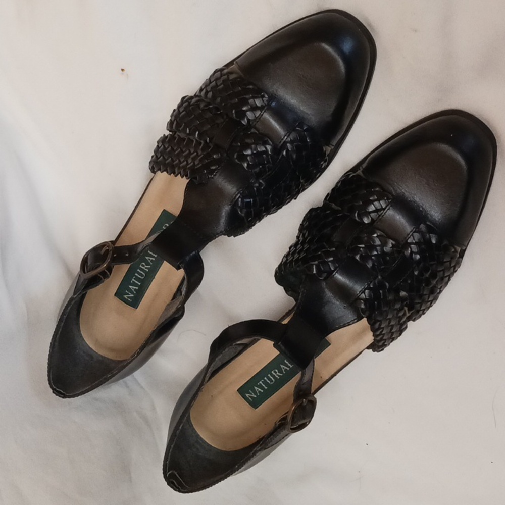 Naturalizer Natural Flex Braided Ankle Strap Low Heel